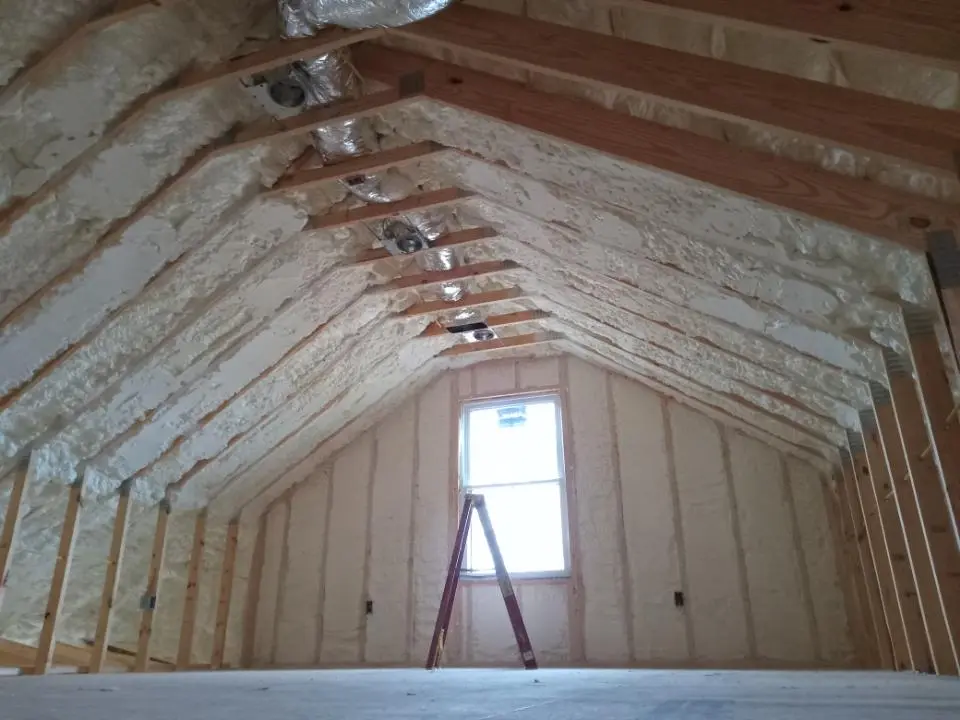 Spray foam roofing application for Crawl Space Insulation project in Antis